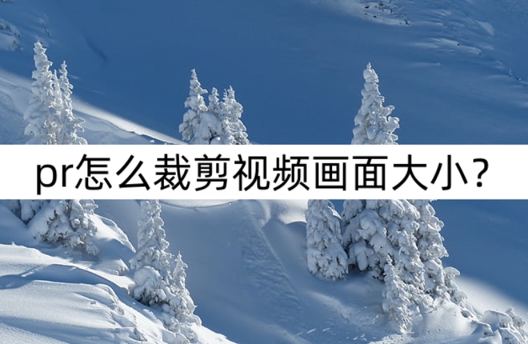 pr怎么裁剪視頻畫面大小？分享畫面裁剪
